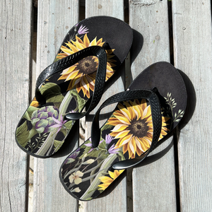 Auringonkukka-sandaalit