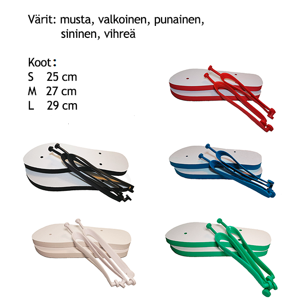 Salmiakkikuvioiset sandaalit