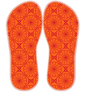 Kärrynpyöräkuvioiset sandaalit