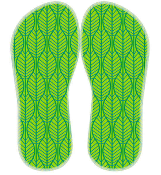 Lehtikuvioiset sandaalit